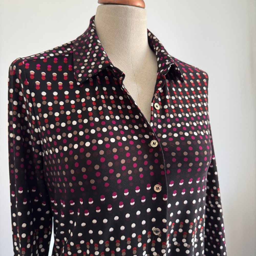 Tommy Hilfiger - Black Polka Dot Button Down Shirt